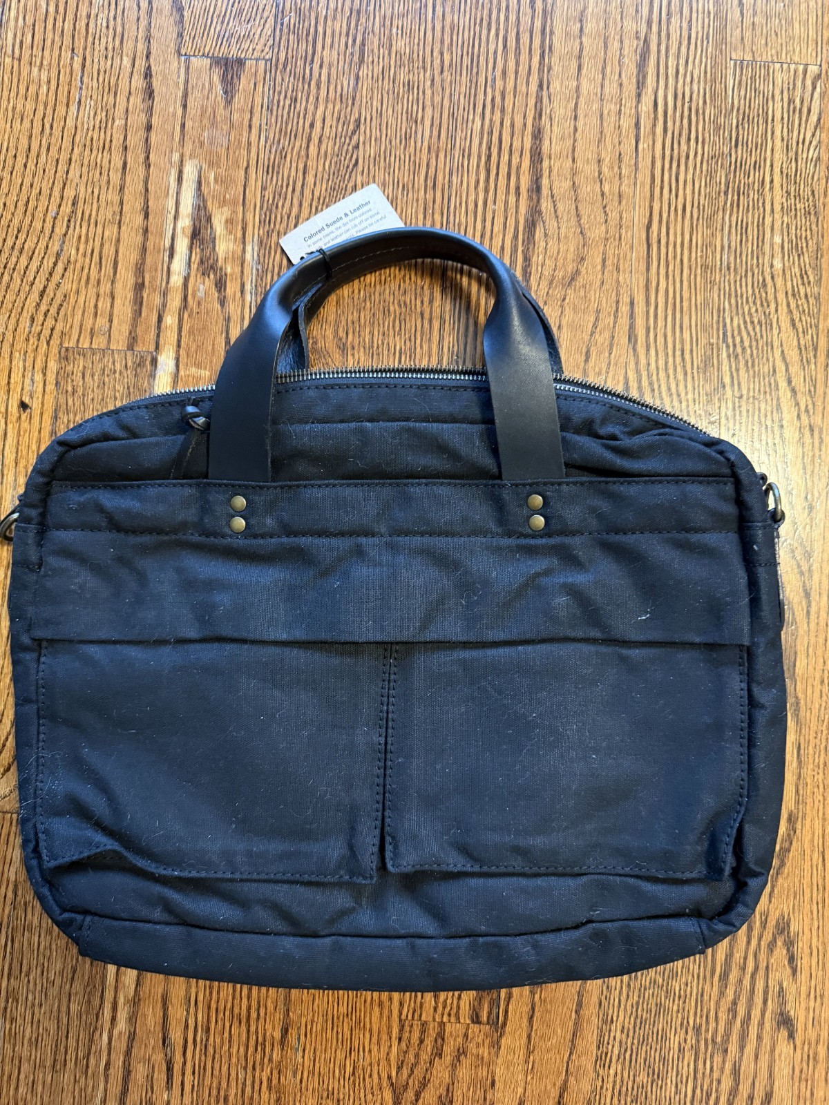 JCrew Suede & Leather Briefcase NWT