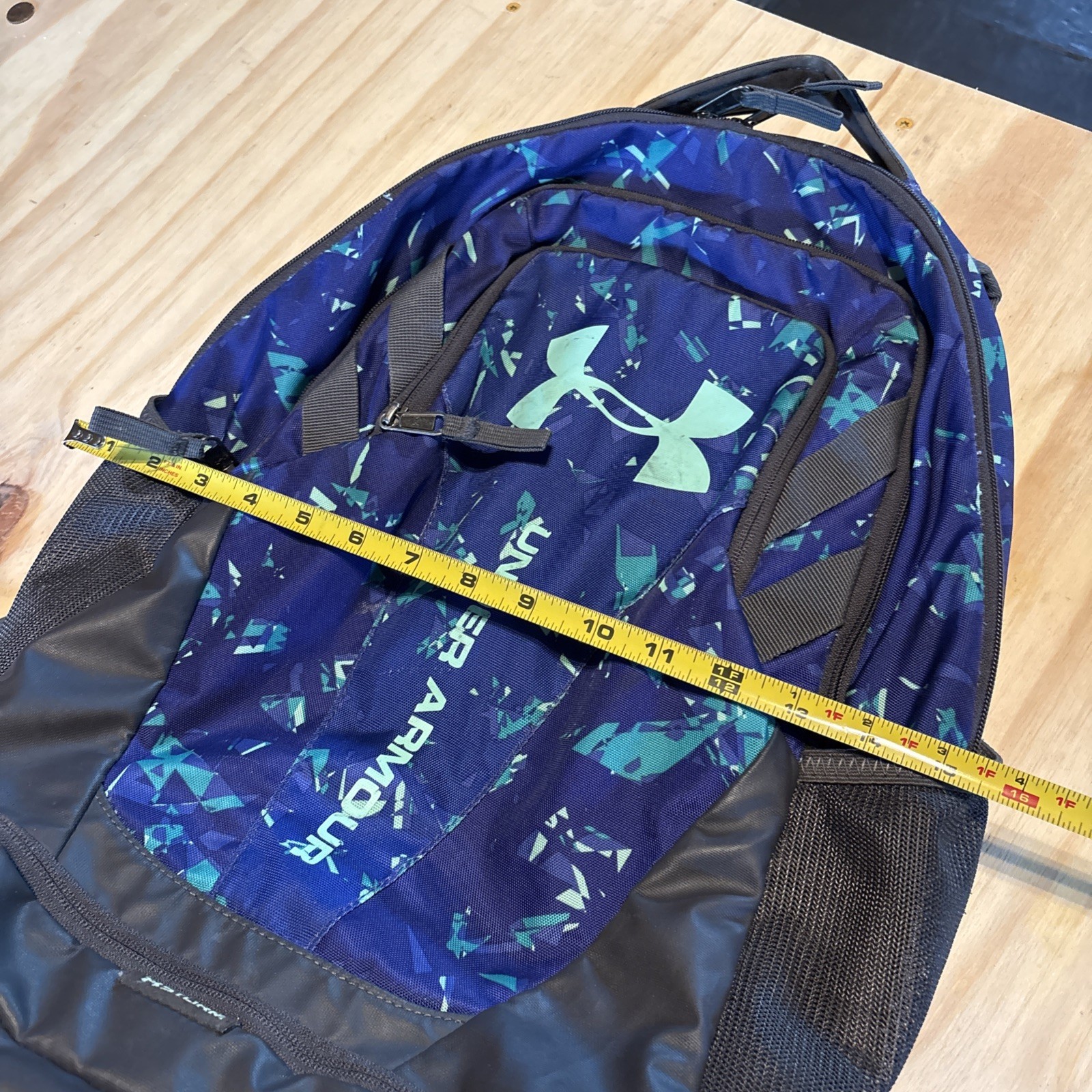 Under Armour Storm Backpack blue Purple School Sports Bag Preowned Very Good
