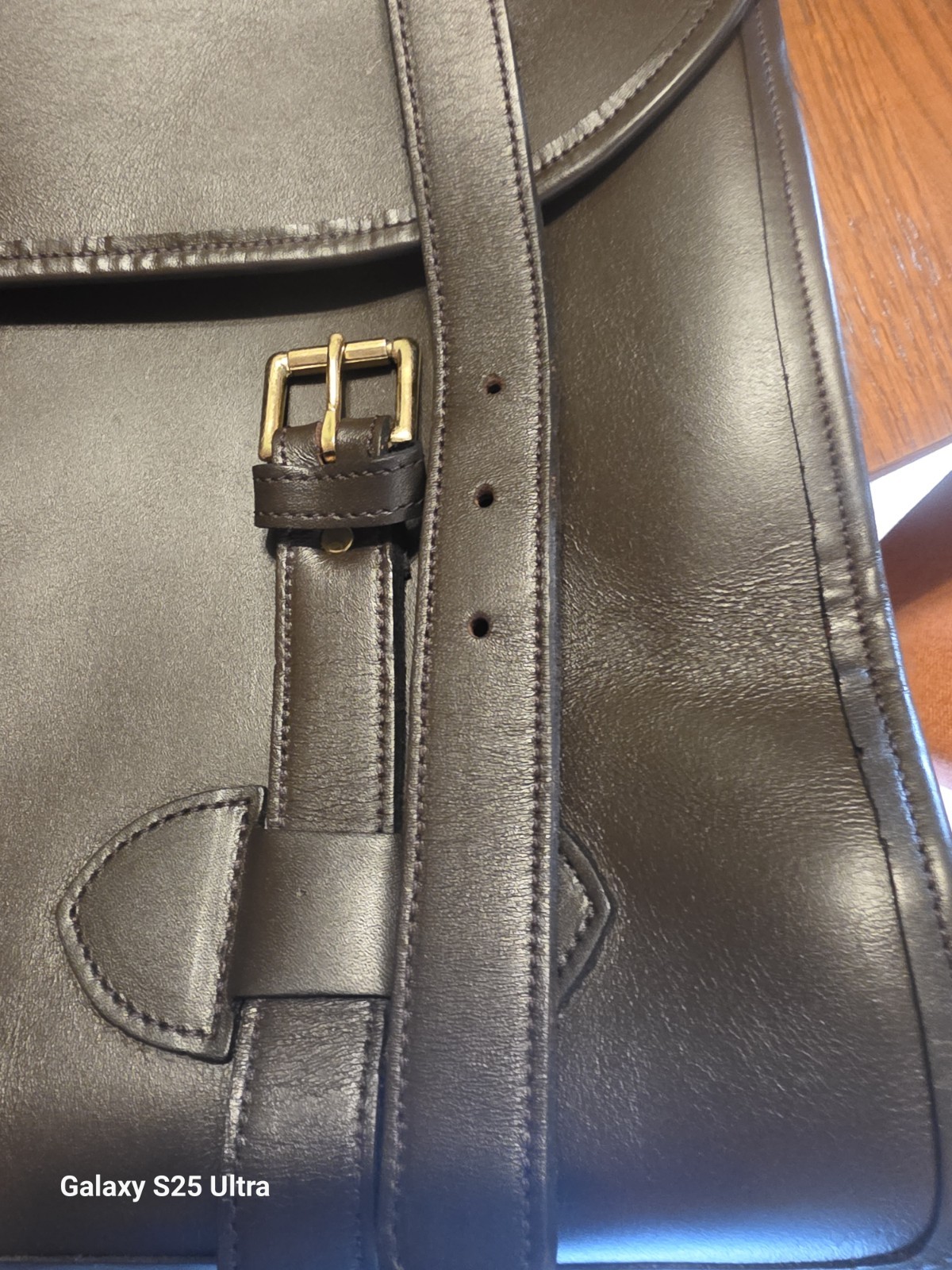 CUSTOM HIDE “1945 US ARMY” 3-Compartment / Leather Briefcase / Messenger Bag