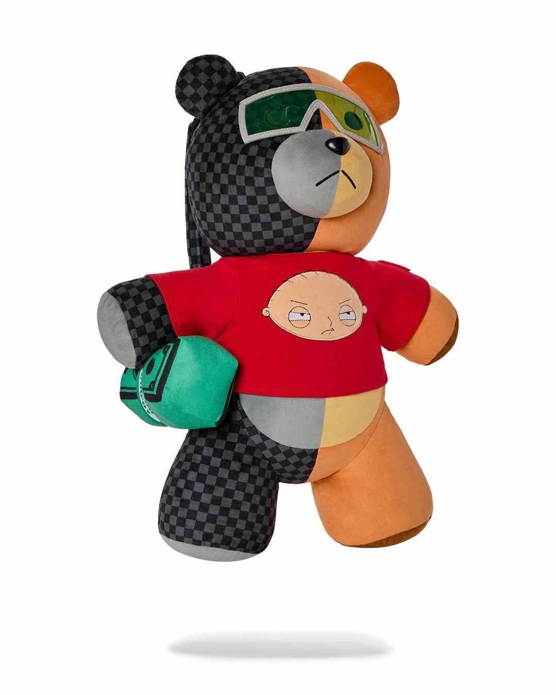 SPRAYGROUND LIMITED EDITION BACKPACK FAMILY GUY RUPERT BEAR MONEY BEAR PLUSH NEW