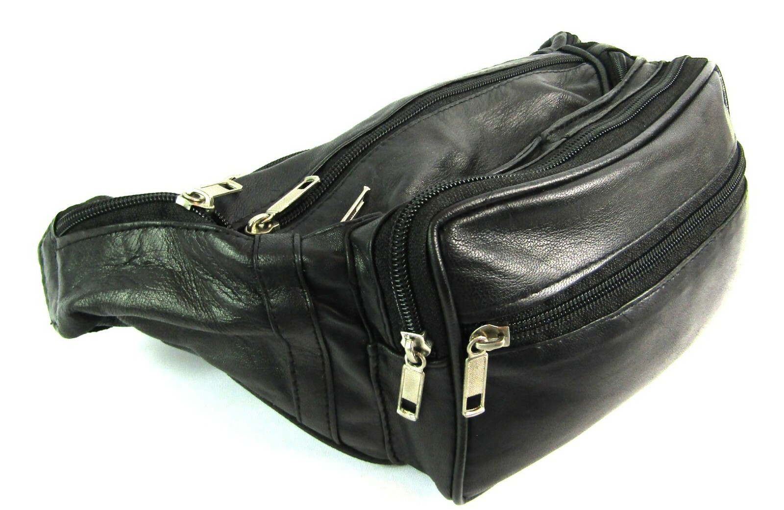 Super Soft Premium Leather Bum Bag Money Belt Travel Festival Holiday Waist Bag