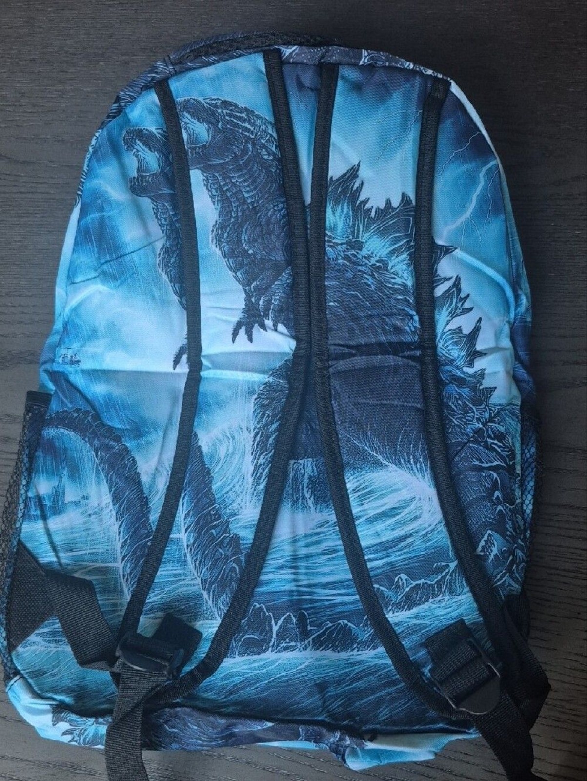 Blue Godzilla Graphic Backpack – Men Bags