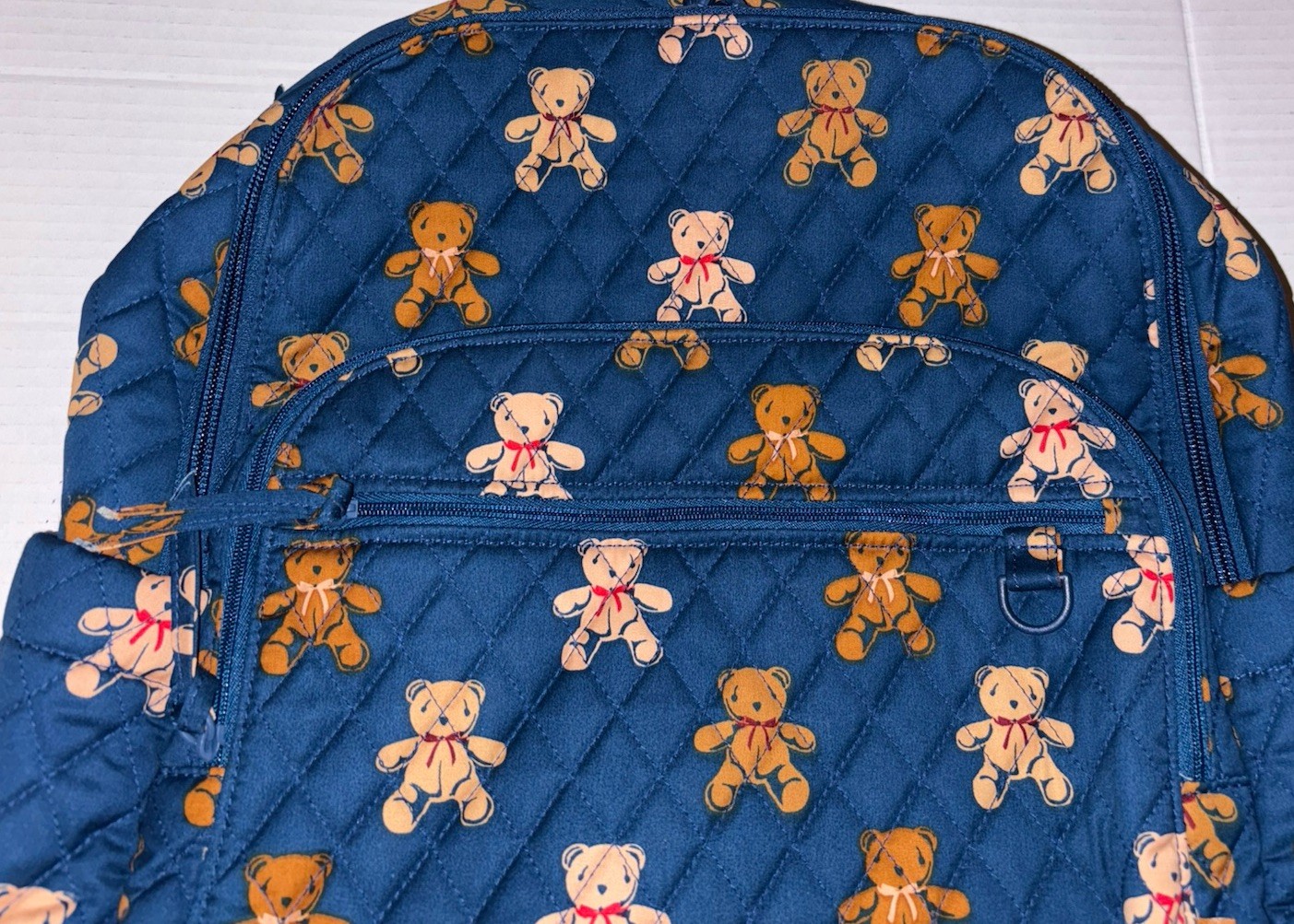 Vera Bradley Cotton Bancroft Backpack Bunch of Bears Teddy Bears NWT