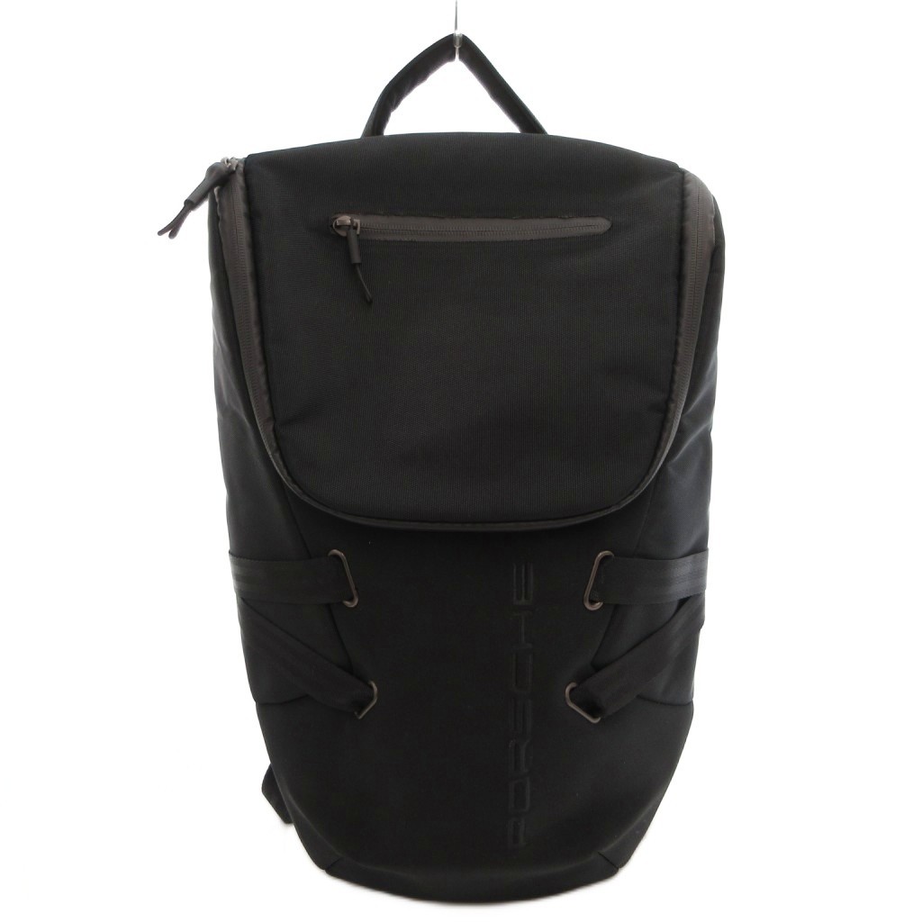 Porsche Nylon Backpack Black Men’s Rucksack AB Condition 31x19cm