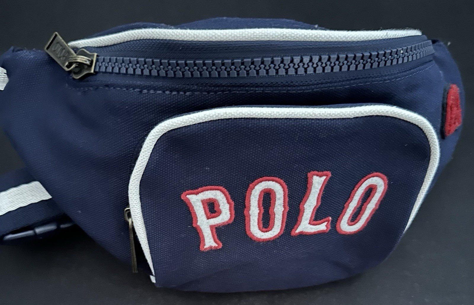 Polo Ralph Lauren 67 Waist Bag Body Bag Applique Vacation Baseball Logo Navy