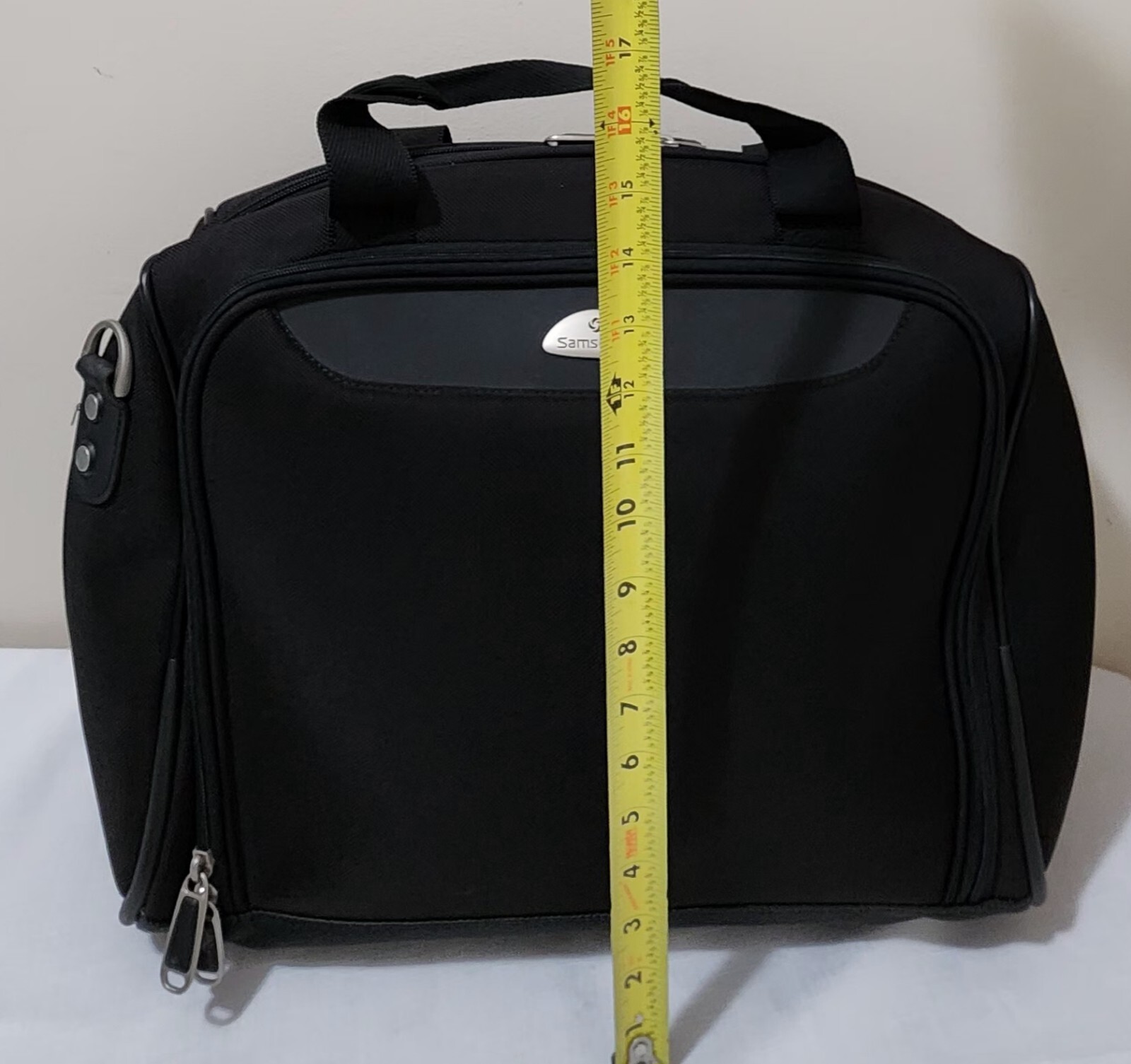 Samsonite Travel Black Laptop Briefcase MessengerBag,Fits 17” Polyethylene Vinly