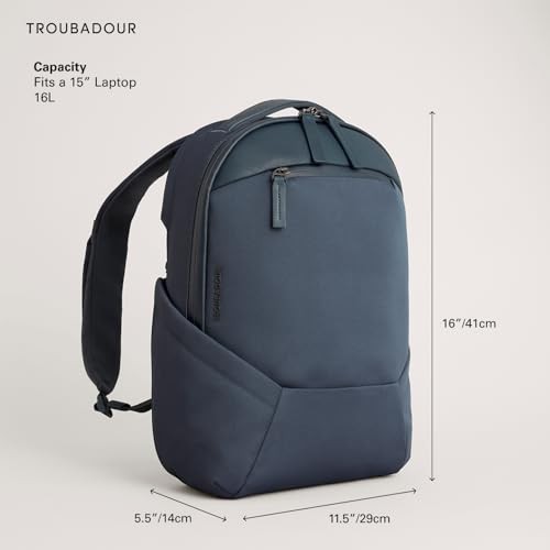 Troubadour Apex 4.0 16L Backpack Basalt Water Resistant Travel