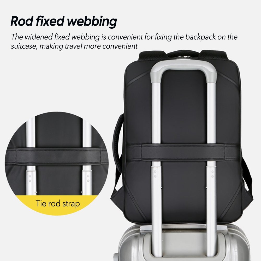 Lightweight Casual Laptop Backpack Business Travel Bag with USB Charging Port US