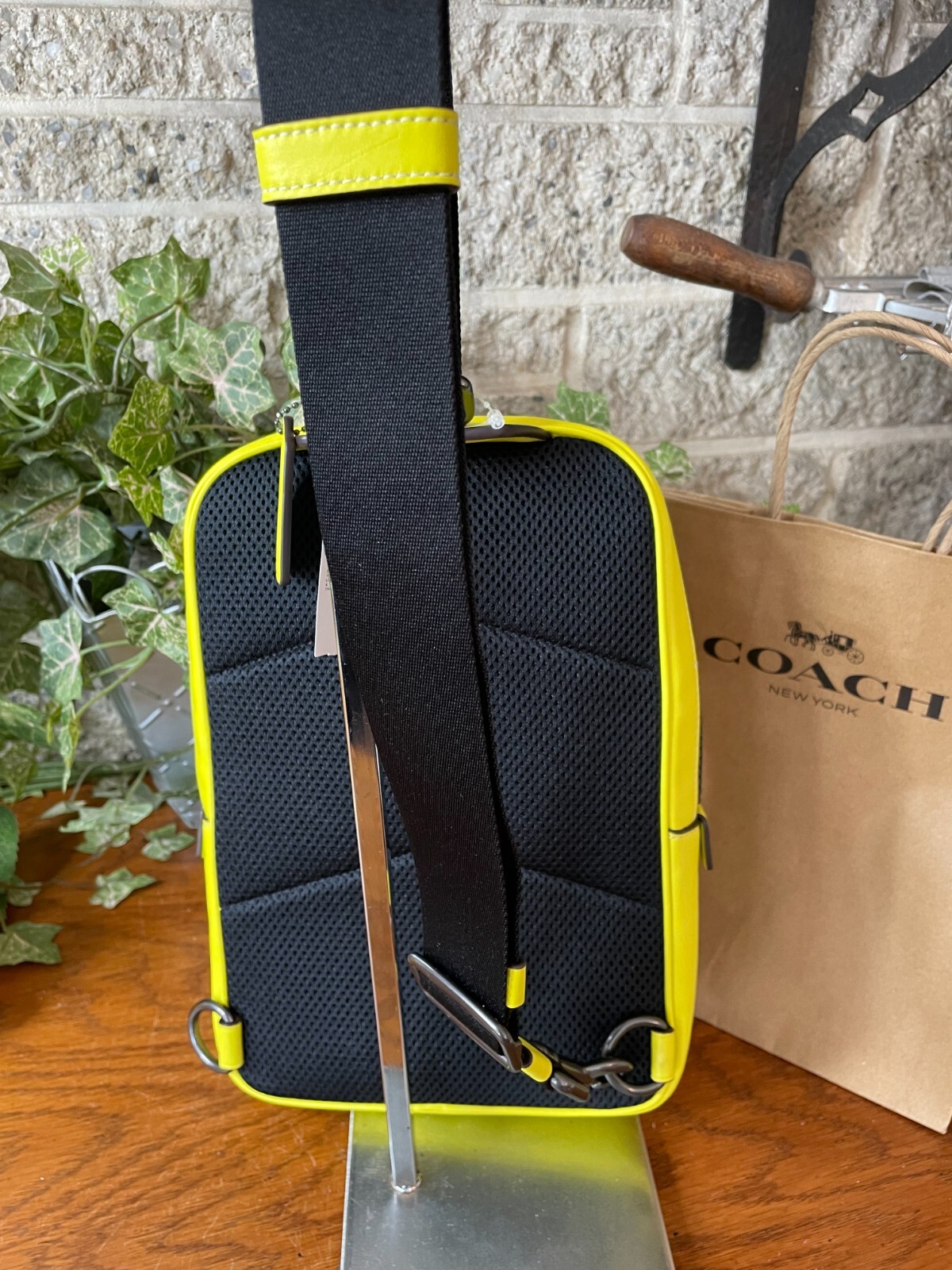 NWT COACH SIGNATURE TRACK PACK BACKPACK CL432 ONE STRAP HANDBAG BAG SLING PURSE