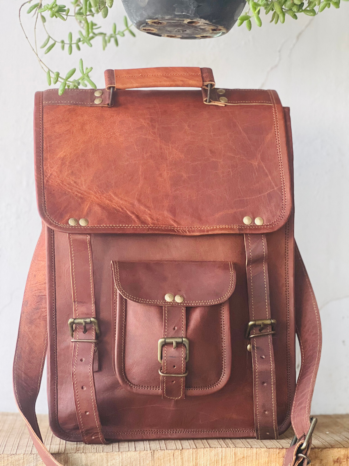 Handmade Men’s Rustic Craft With Class Shoulder Bag Small Cross Body