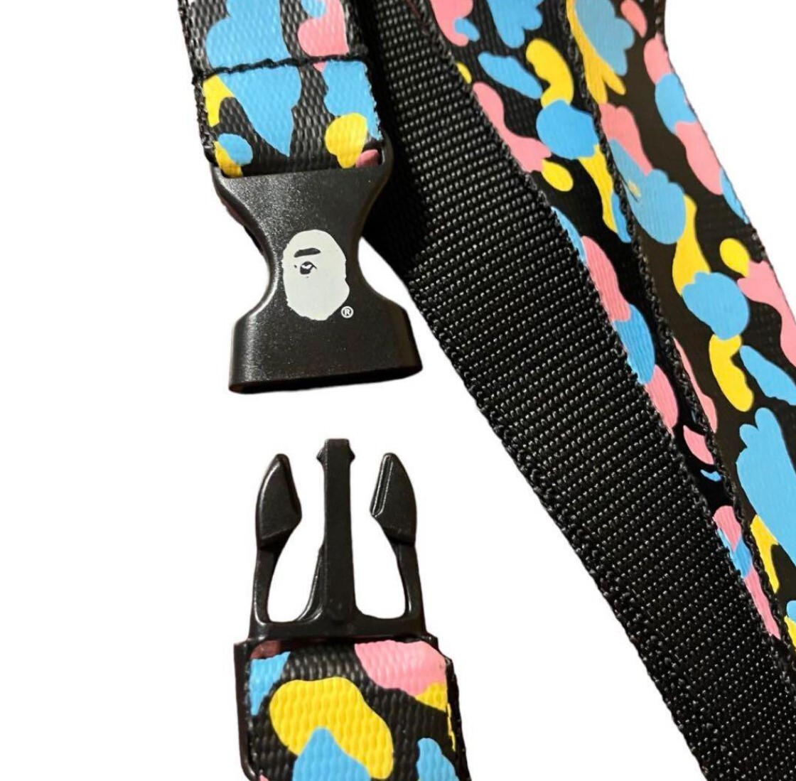 A BATHING APE Multi Camo Neck Strap 2006 Limited RARE New in Box From Japan
