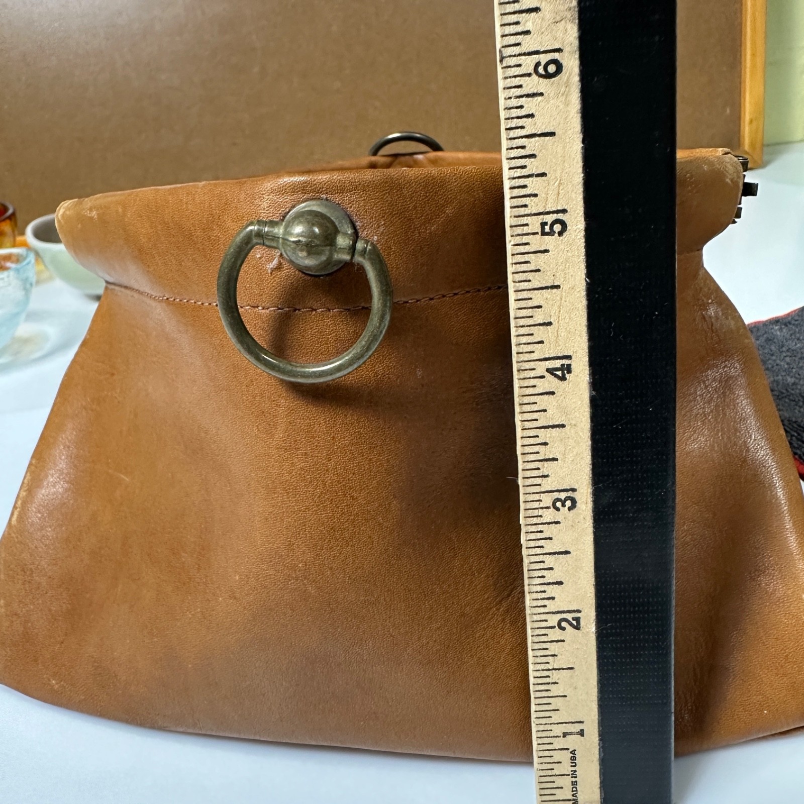 Leathersmith Dopp Kit Shaving Bag Bespoke Canada Vintage Leather Clamp Clasp Dr.