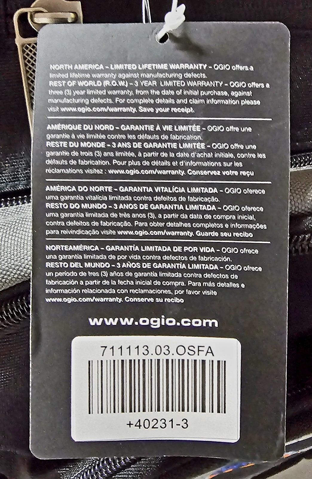 ***Ogio +40231-3 Fortune Builders Mastery (Full Size) Black/Grey Backpack***