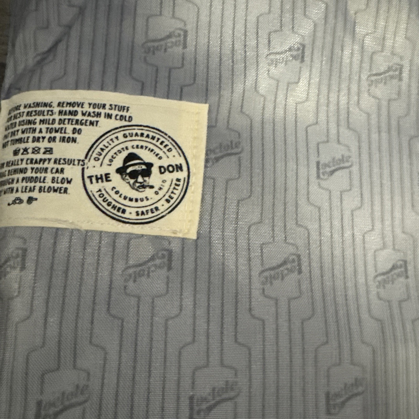 Loctote Original Flak Sack Gray Backpack Bag Loc Tote Anti-Theft