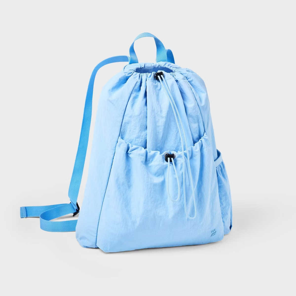 All In Motion 20L Cinch Backpack NWT Water Repellent Recycled Nylon Gym School