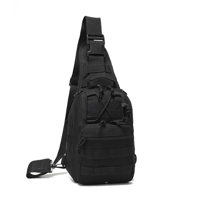 Outdoor Sports Messenger Bag Riding Black Messenger Bag Chest Shoulder Backpack