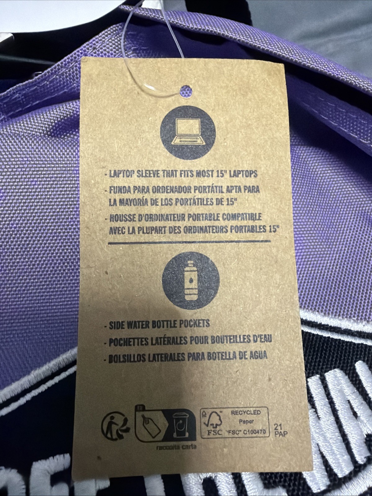 New Vans Old Skool Classic Backpack LILAC School Laptop Pocket