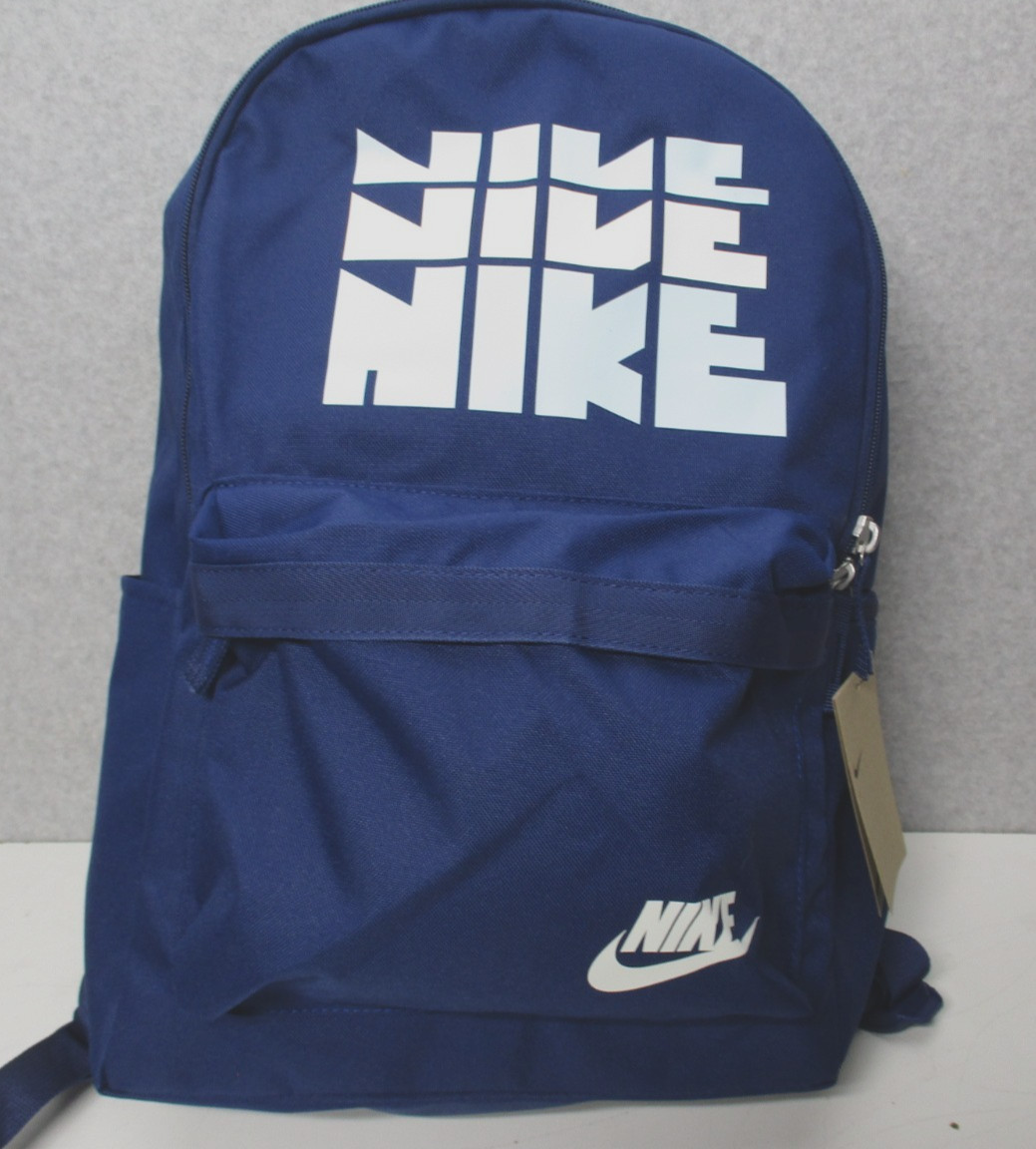 Nike Book Bag Blue Reto Backpack School Bag One Size