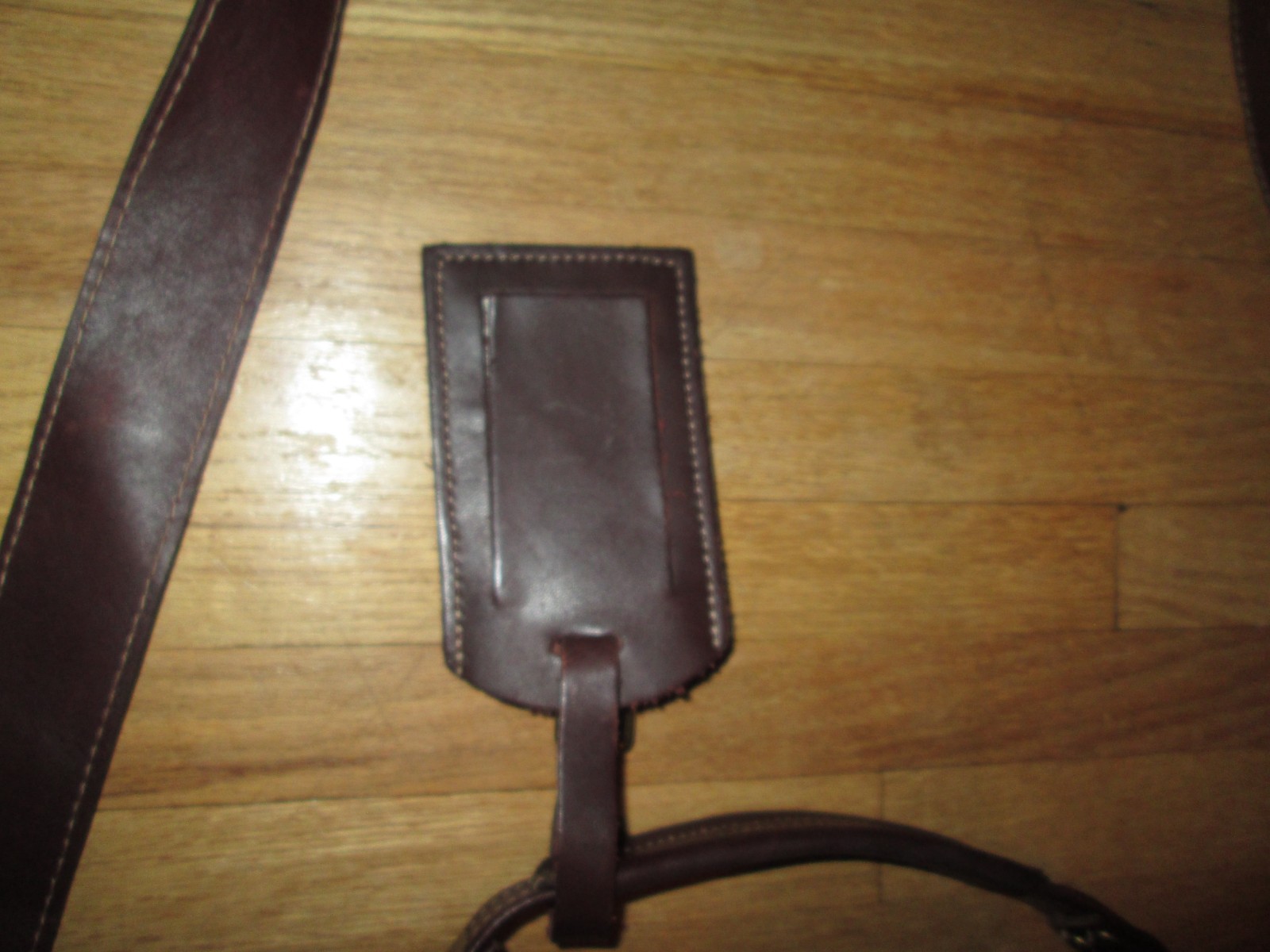 Vintage ORVIS Brown Saddle Leather Push Clasp Briefcase Messenger Bag *USA