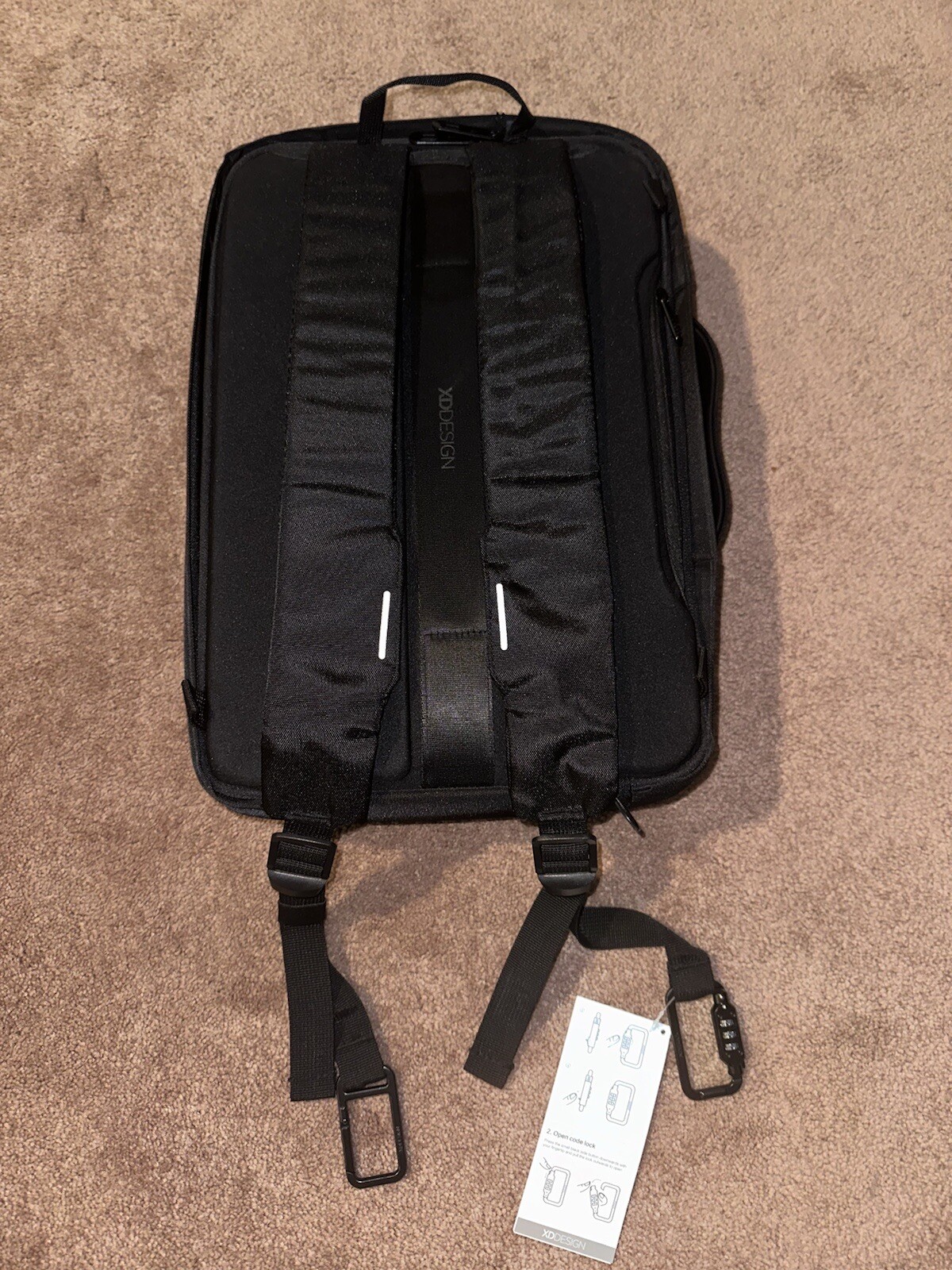 XD Design Bobby Backpack Anti-Theft Laptop Bag Essity Logo Briefcase