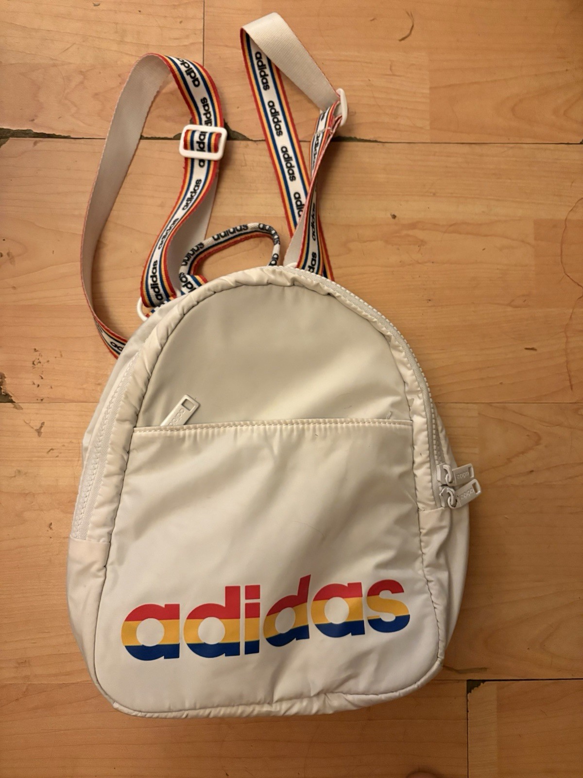 ADIDAS Rare Originals MINI Trefoil Backpack White Colors 10x8x4”