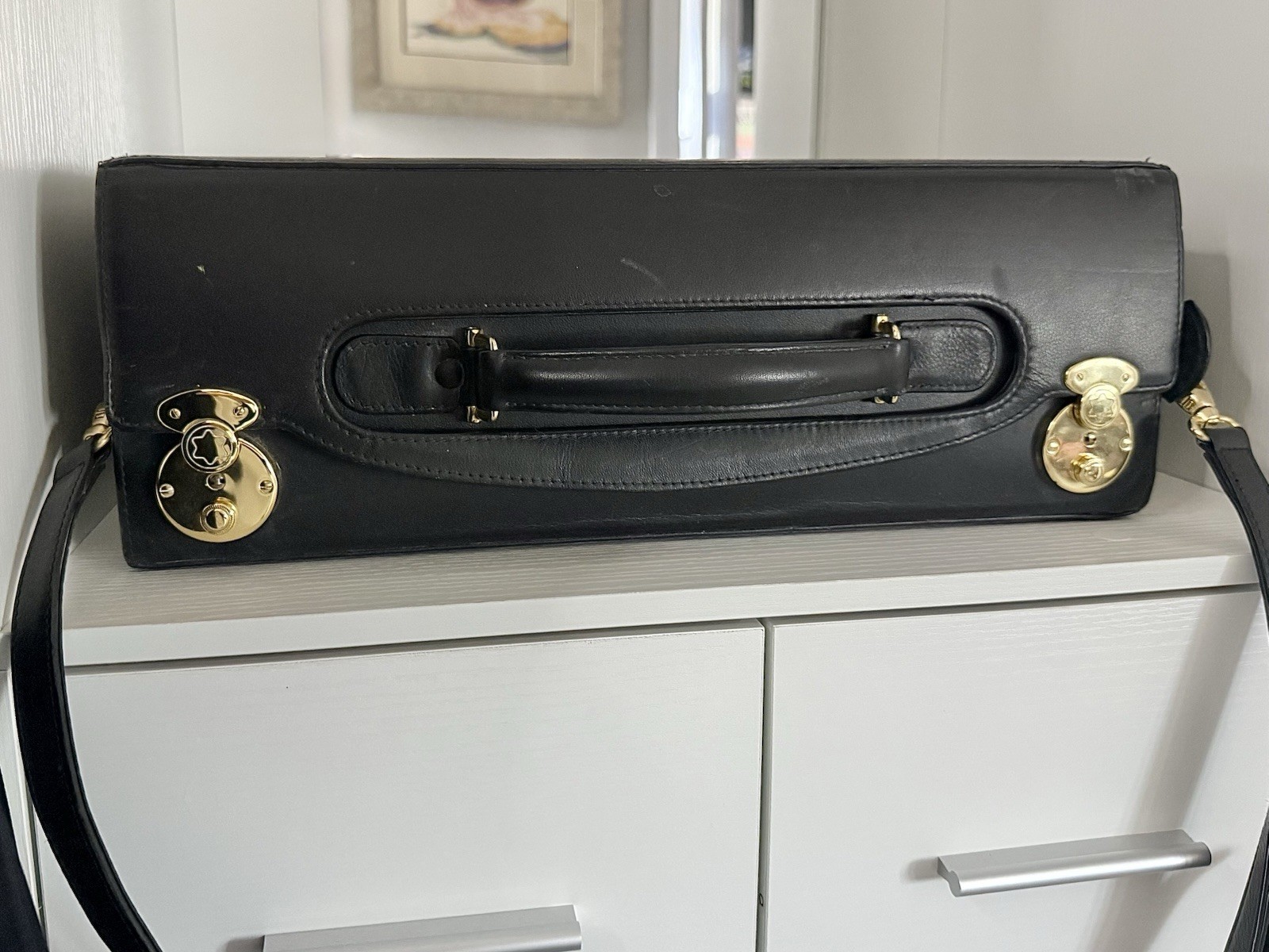 Authentic Montblanc Meisterstuck Vintage Leather Pilot Case