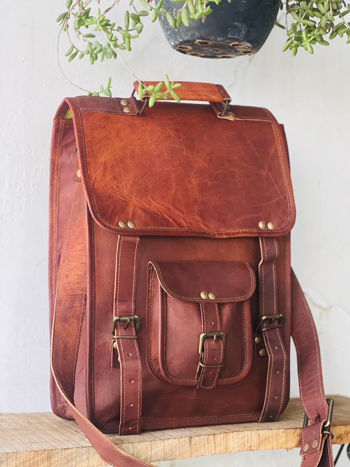 Handmade Men’s Rustic Craft With Class Shoulder Bag Small Cross Body