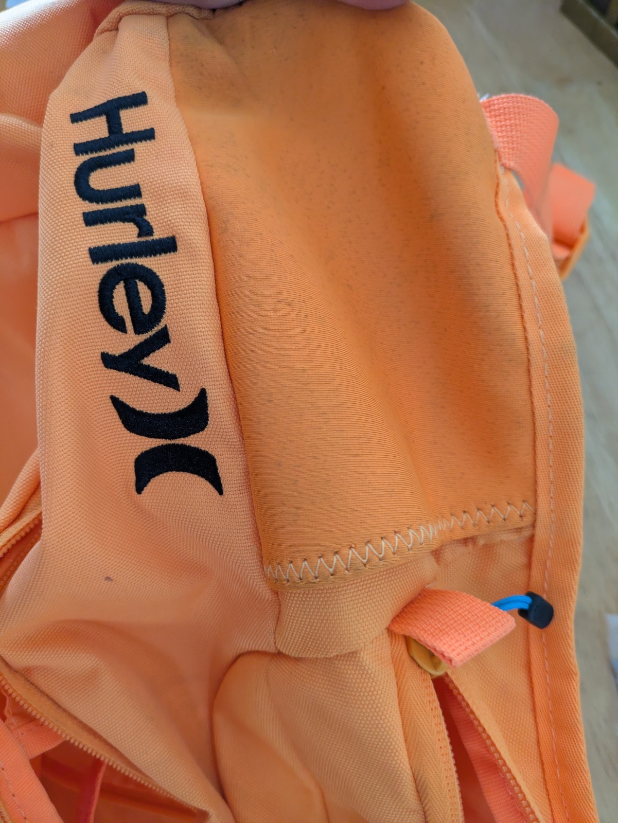 Hurley Neon Orange Backpack. Great for visibility, hiking or to school.