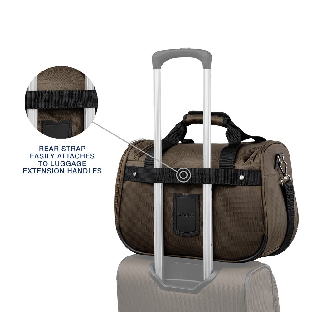 Travelpro Maxlite 5 Softside Underseat Overnight Weekender Bag, Mocha 18 In U13