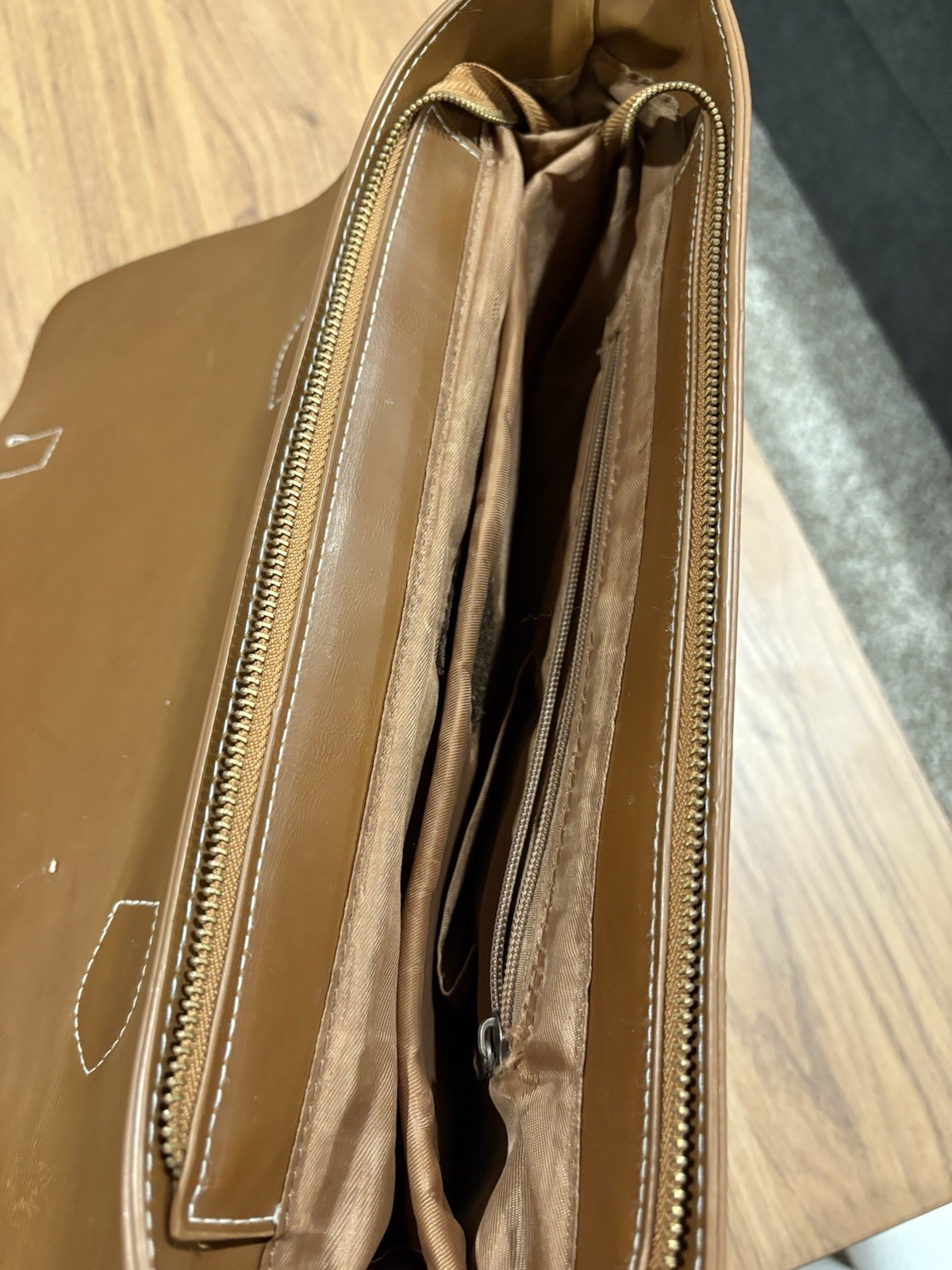 Brown Leather Messenger Bag Briefcase Satchel Laptop Crossbody Mens