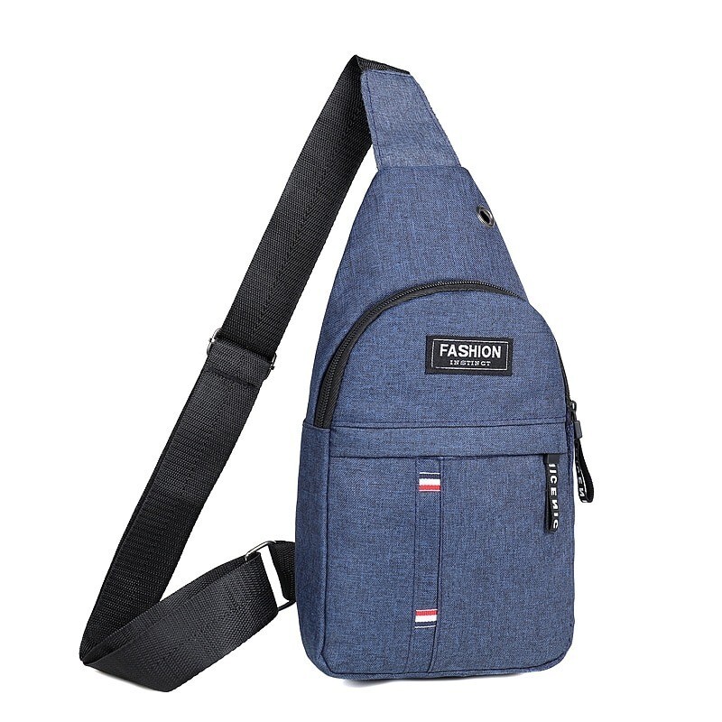 Men’s Bag Cross-Border Fashionable Solid Color Chest Bag Outdoor Casual Small