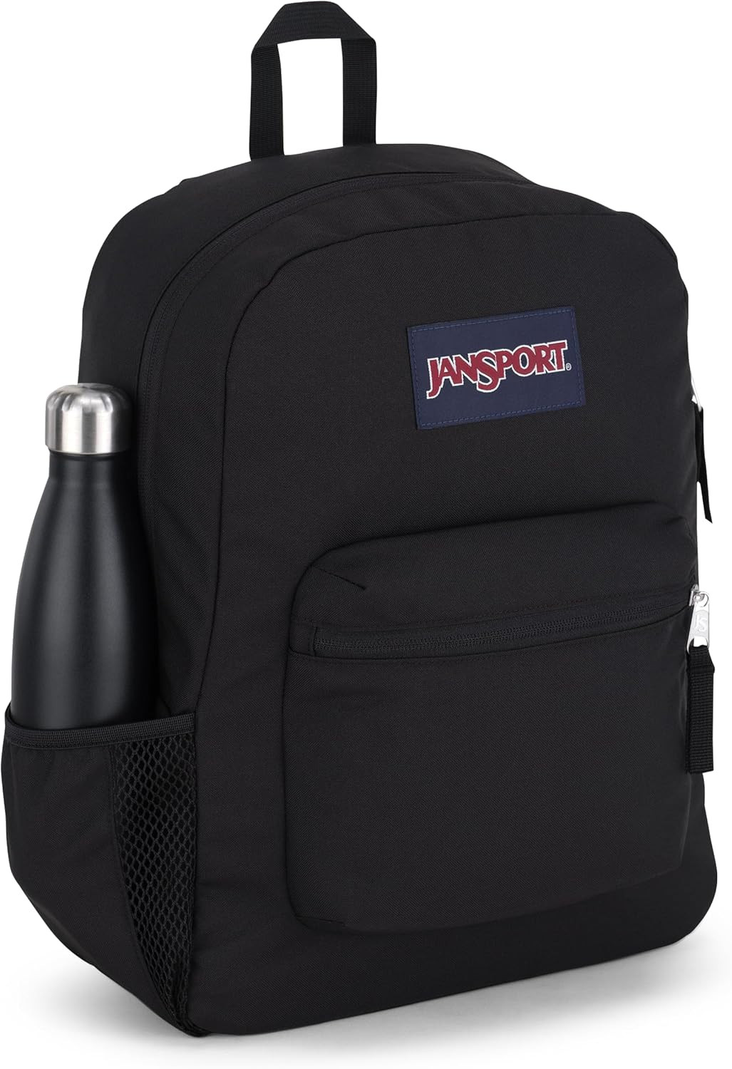 Cross Town Backpack – Versatile Black Bag with Utility Pocket