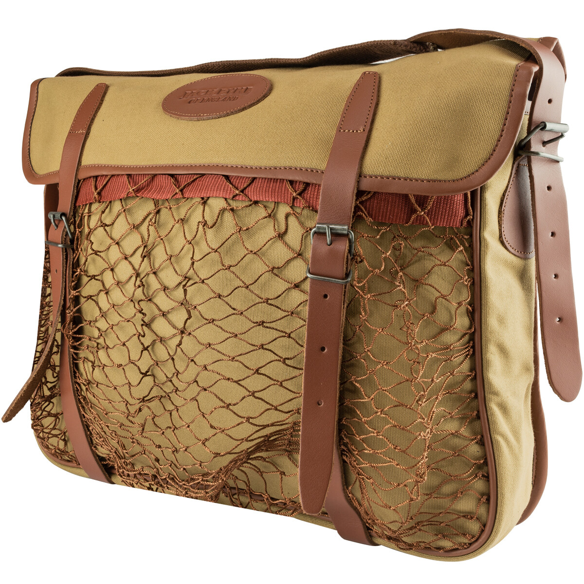 Jack Pyke Canvas Game Bag Shooting Satchel Traditional Shoulder Carry Mens Fawn