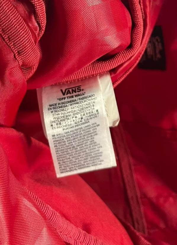 VANS OFF THE WALL Red/Black BART SIMPSON x EL BARTO BACKPACK Skateboard Gym Bag
