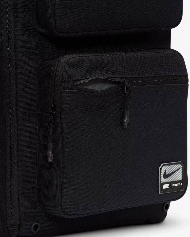 Nike Utility Speed Backpack 27L Black/White Unisex Training Casual, FN4106-010,