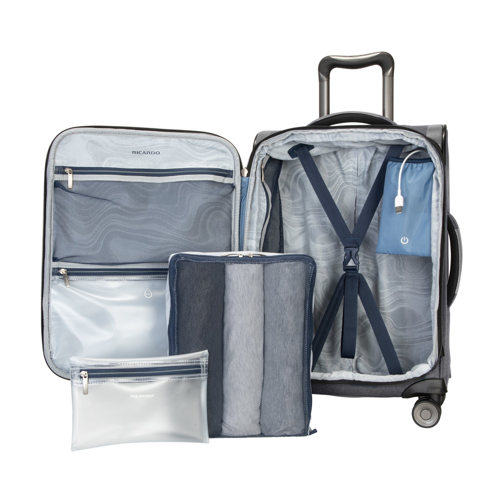 Ricardo Beverly Hills Malibu Bay 3.0 Softside, 4 Wheel Spinner, 20 Inch U2