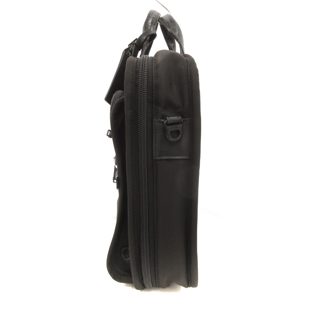TUMI Alpha Briefcase Black Nylon 2-Way Business Bag B Condition 33cm