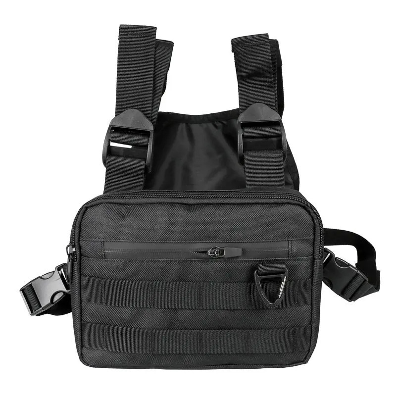 Hip-hop Streetwear Chest Rig Bag Men High Quality Nylon Unisex Chest Bags Sport