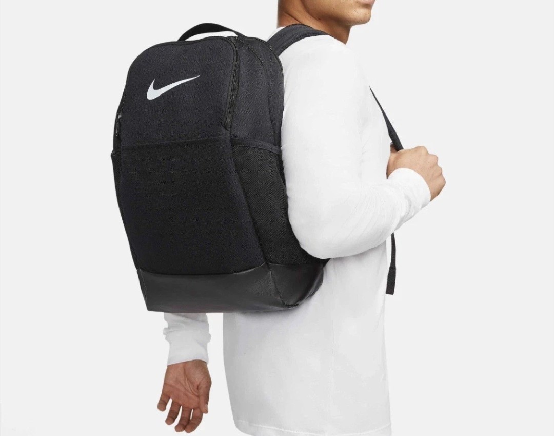 NIKE BRASILIA MEDIUM BACKPACK (24L) BLACK SCHOOL SPORT BOOK BAG DH7709-010 NEW