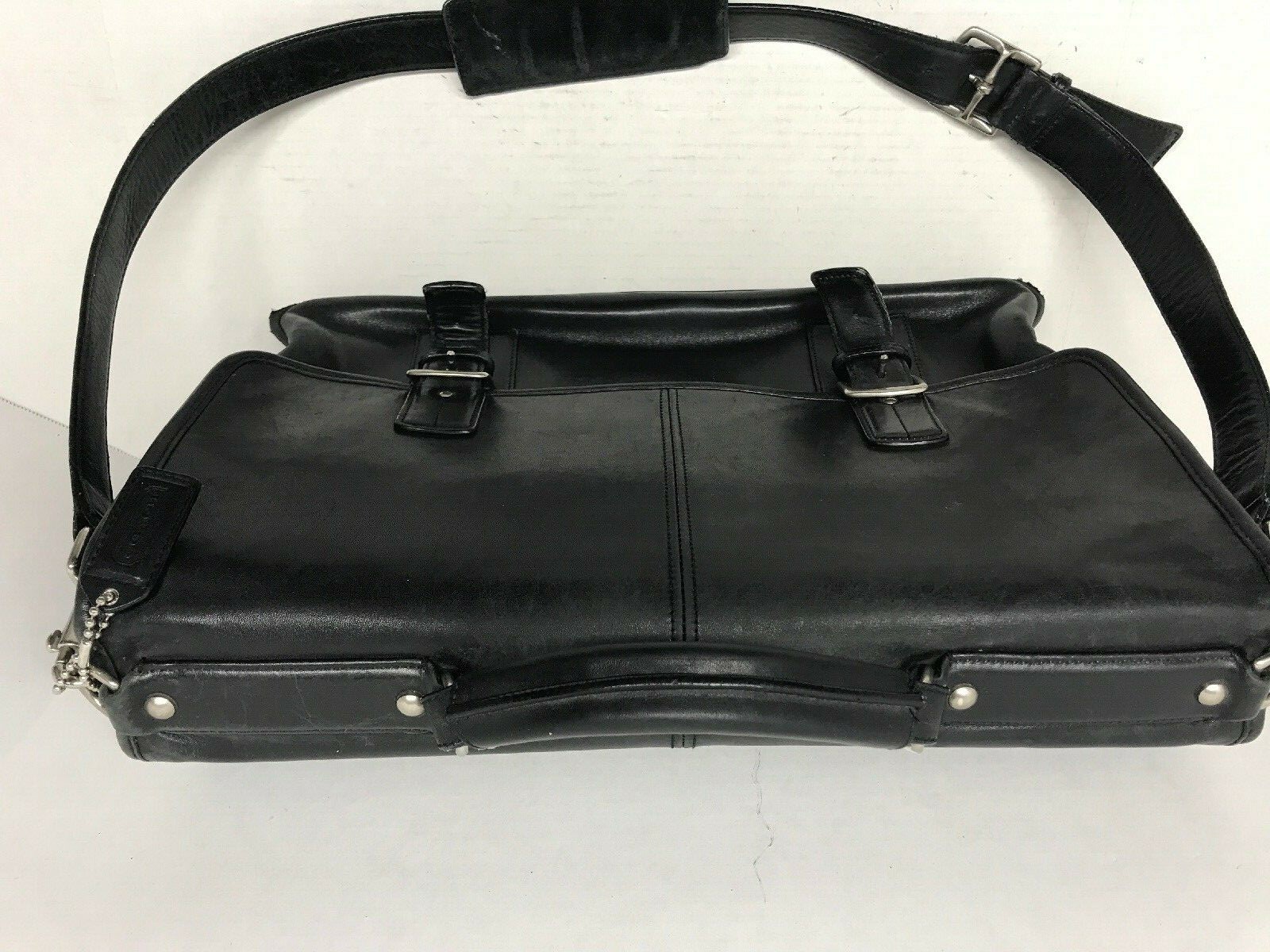 Coach Metropolitan Briefcase laptop Messenger bag black leather J053-6455