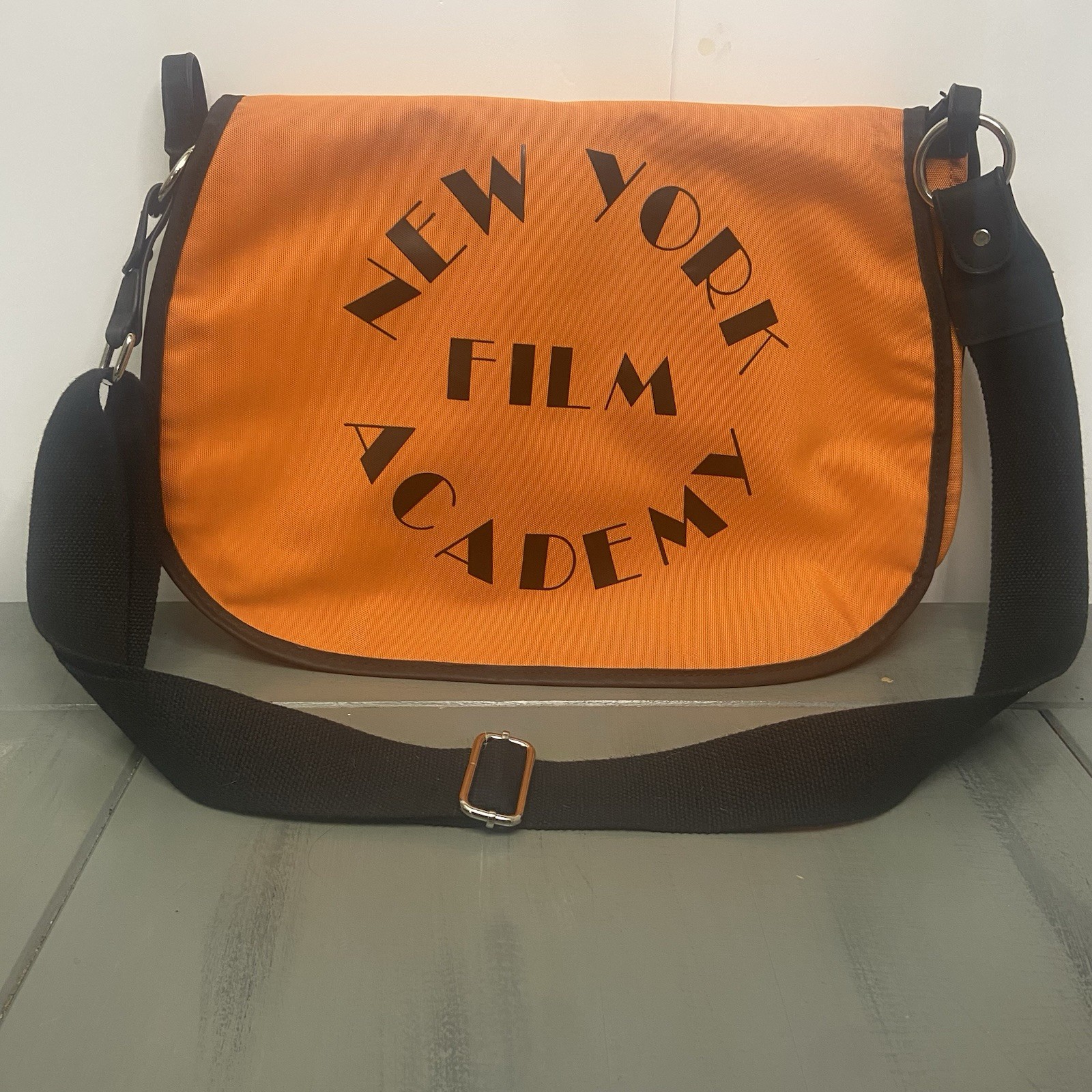 New York Film Academy Bag Orange Canvas Messenger Shoulder by TOTO