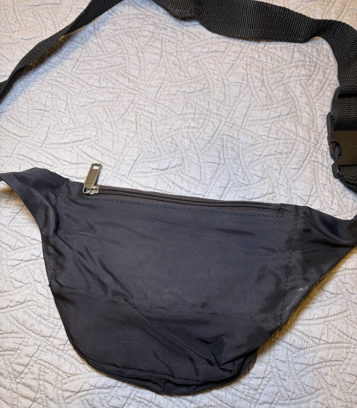 Vintage Snap On Tools Racing Black Zip Up Waist Fanny Pack Bag Strap OBO !!