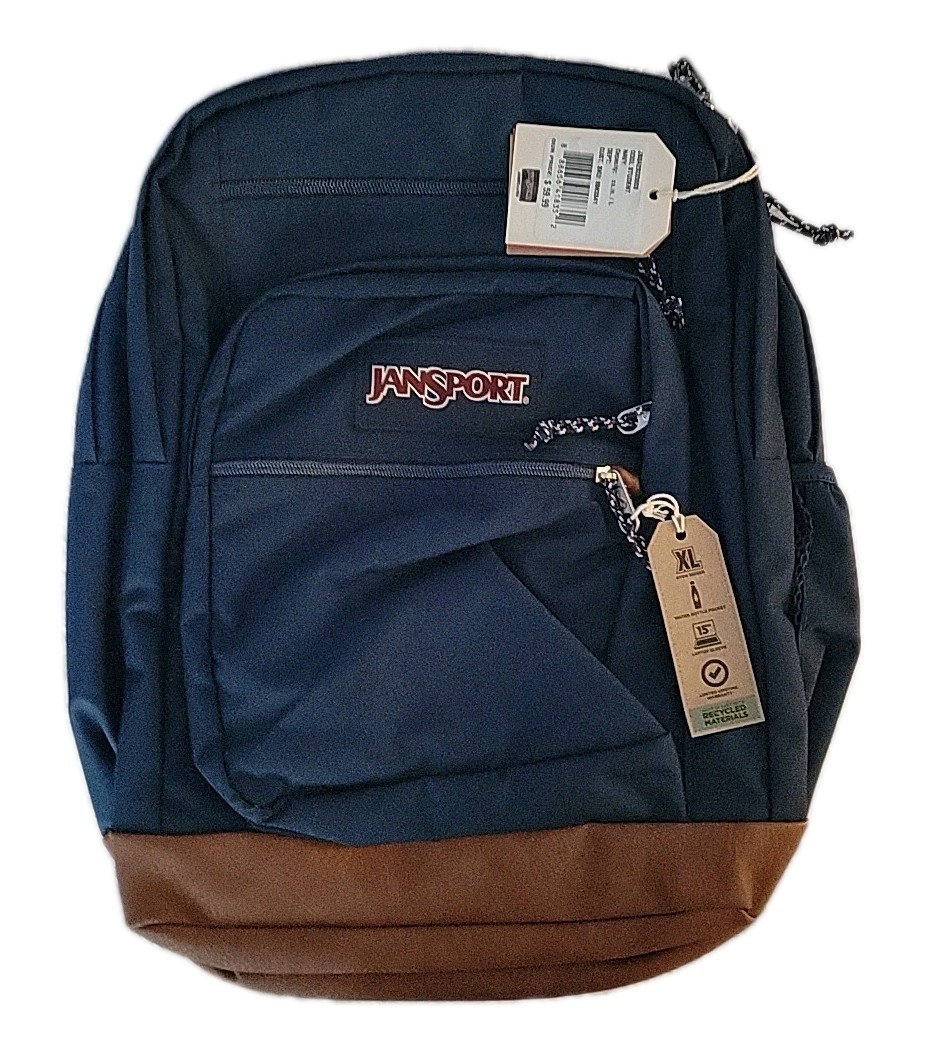 JanSport Cool Student 15″ Laptop Backpack Navy Blue