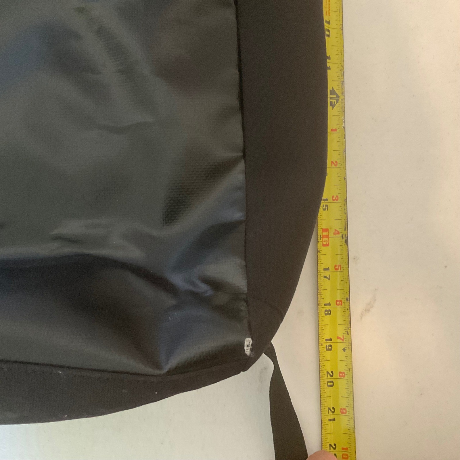 Kapten & Son Lund Black Roll Top Padded Bookbag Red Lining RARE