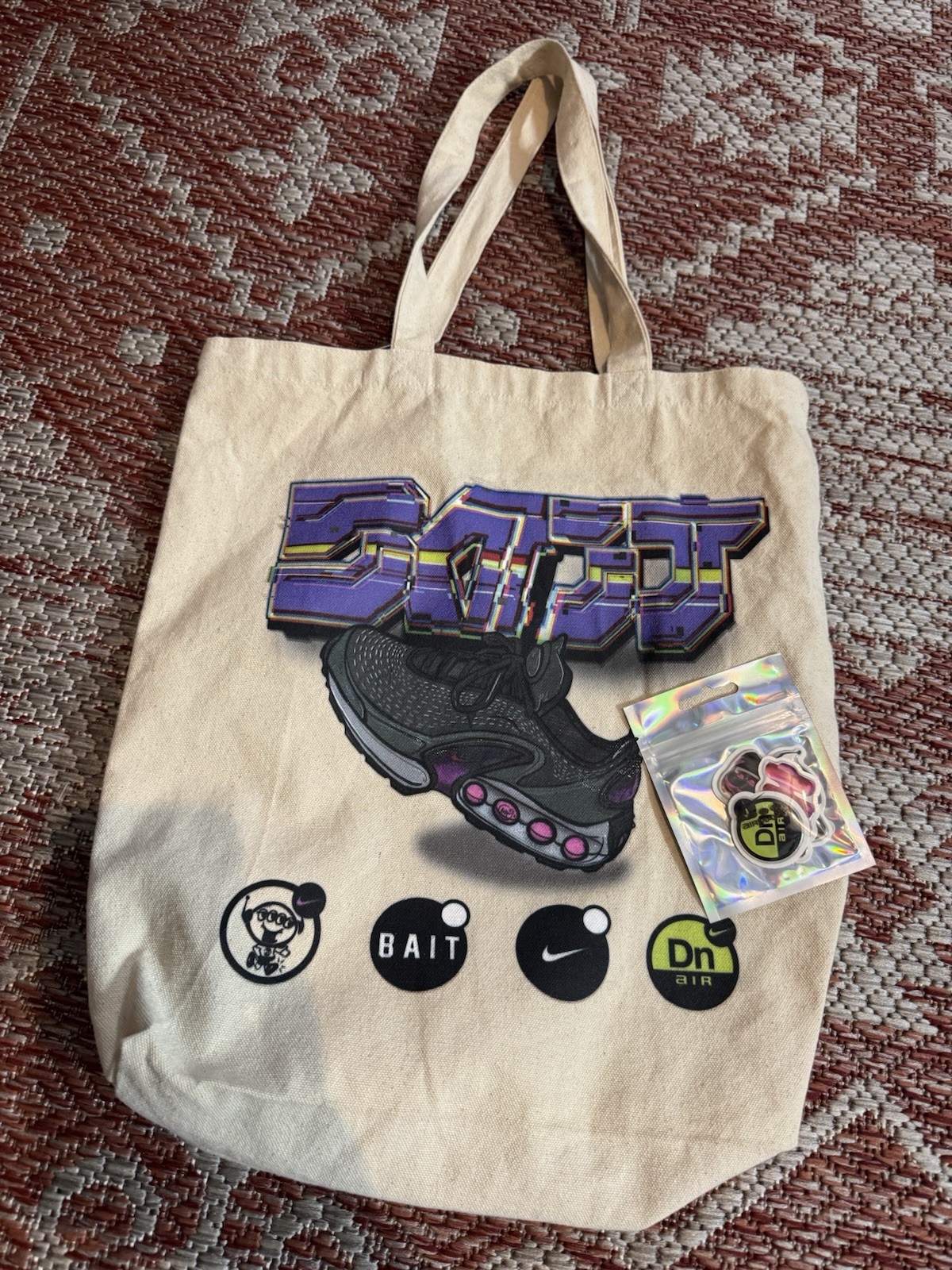 Nike Air Max DN X Bait Los Angeles Tote Bag Plus stickers