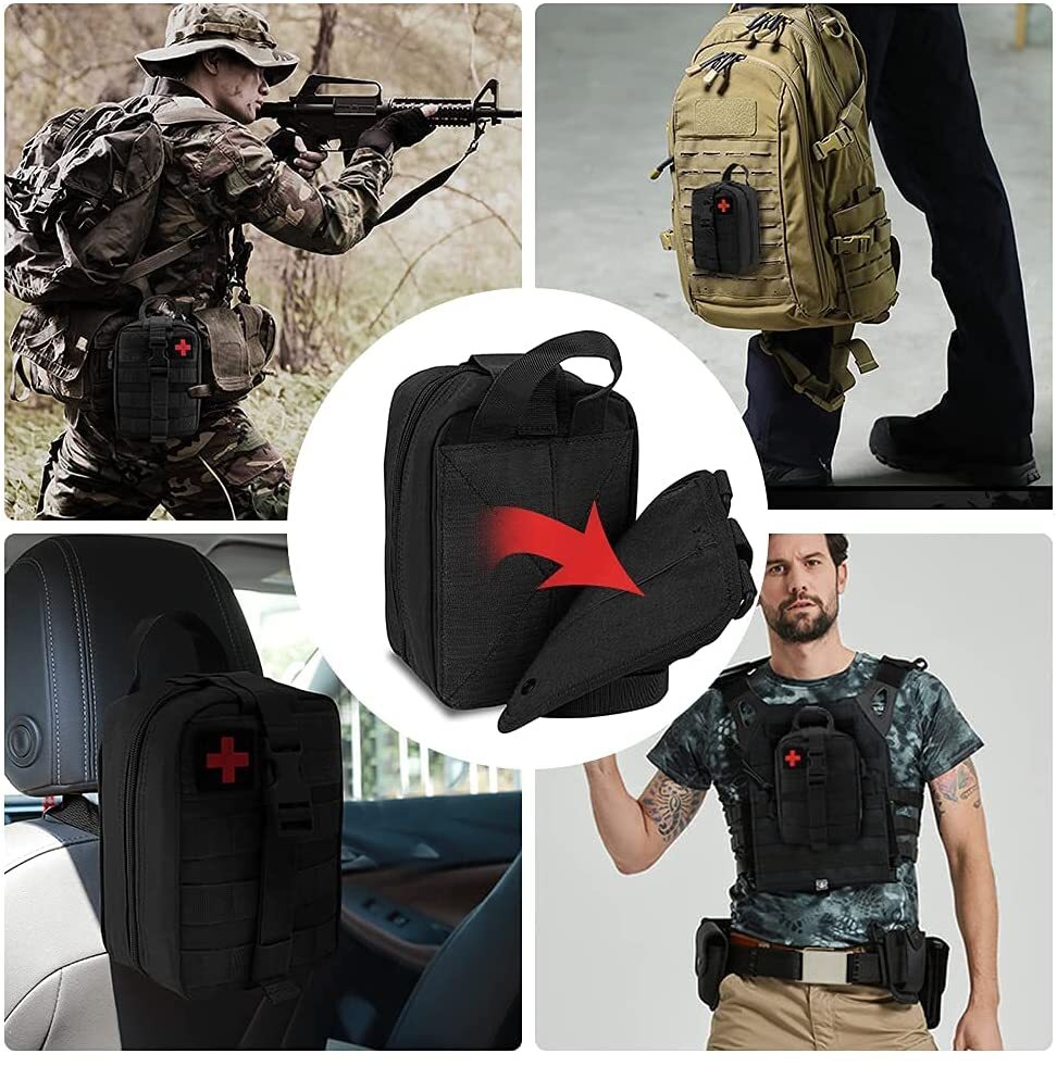 Military Molle First Aid Pouch Empty Medical Bag IFAK Tactical Rip-Away Pouches