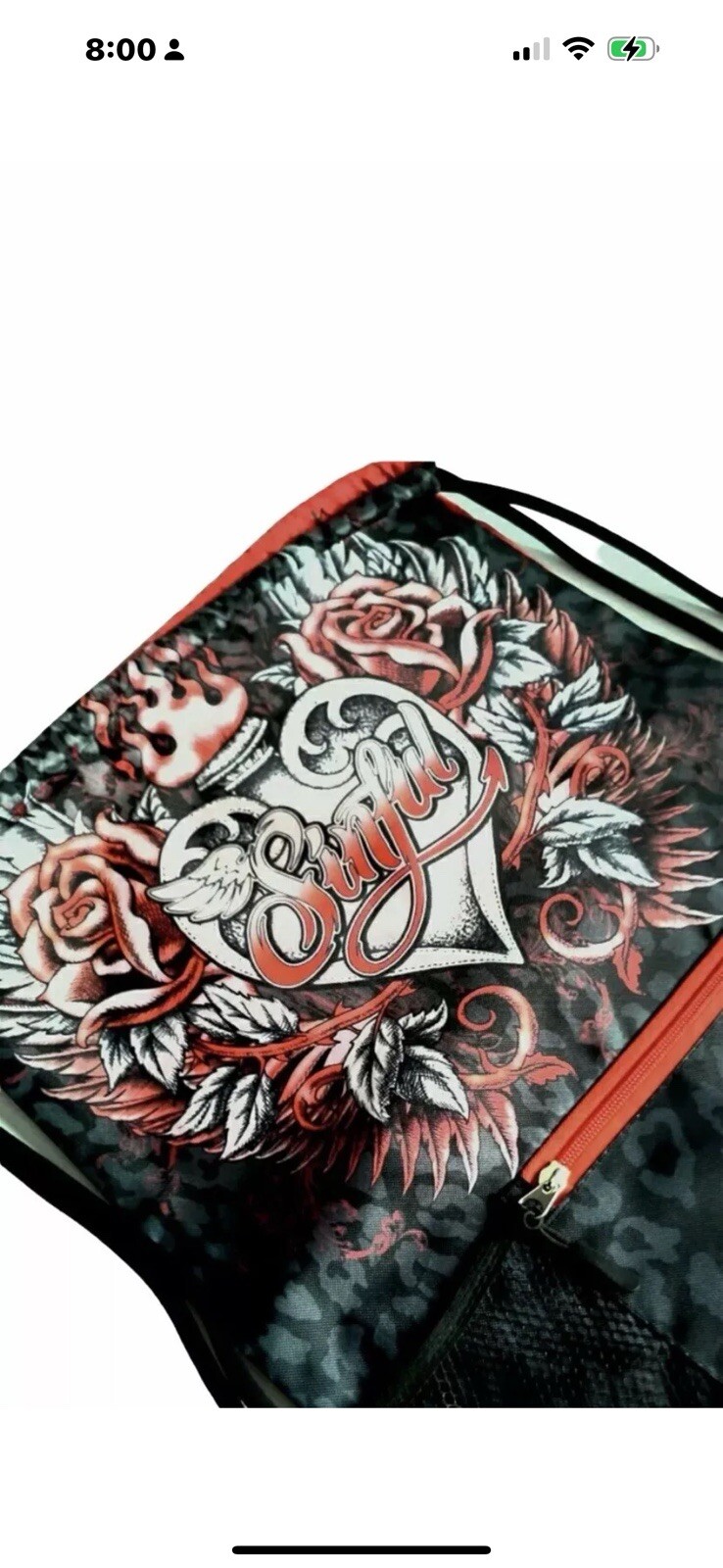 Sinful by Buckle Drawstring Lightweight Backpack Bag