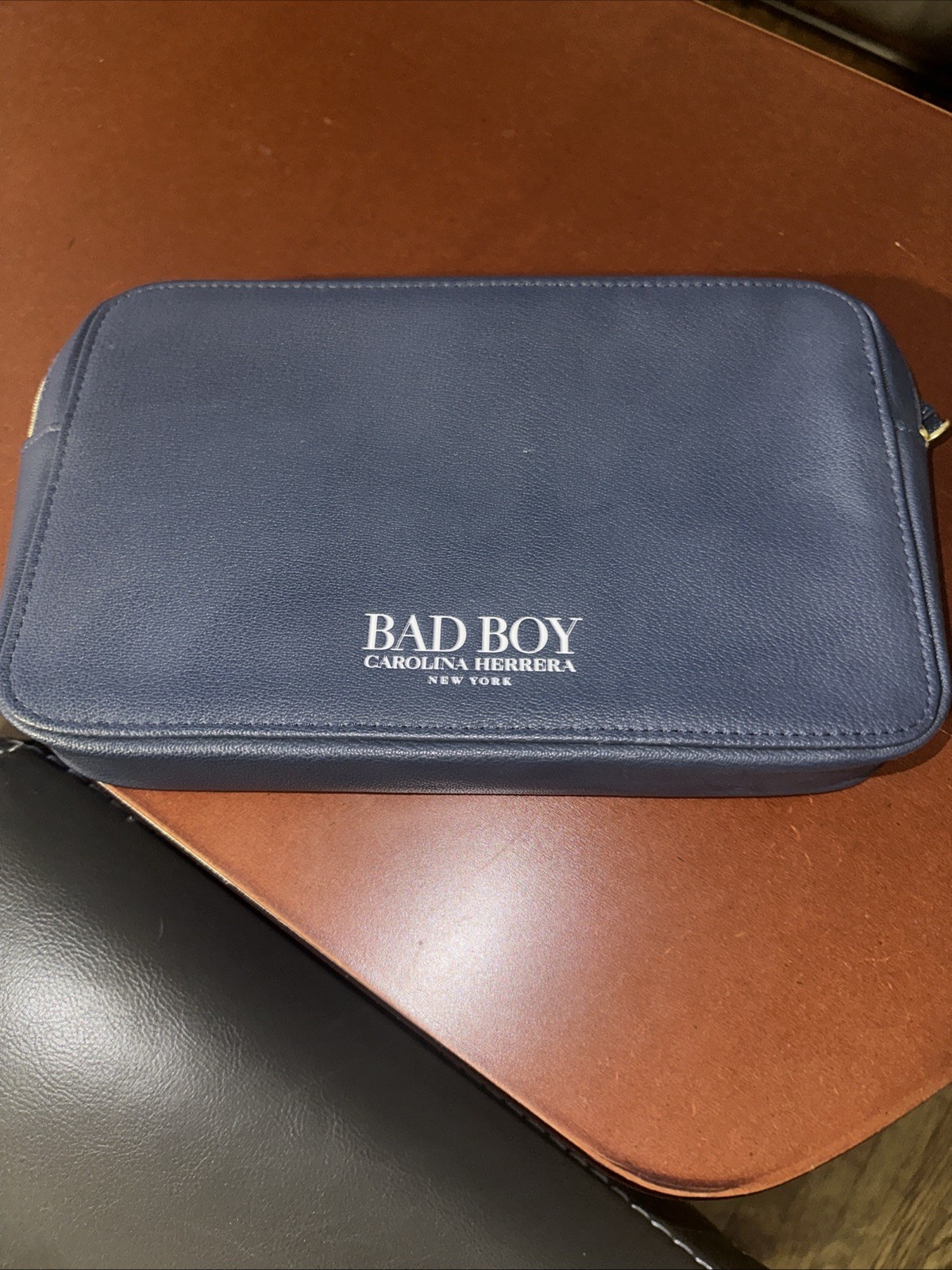 Pouch Bag, Carolina Herrera Bad Boy, Navy Blue, Brand New