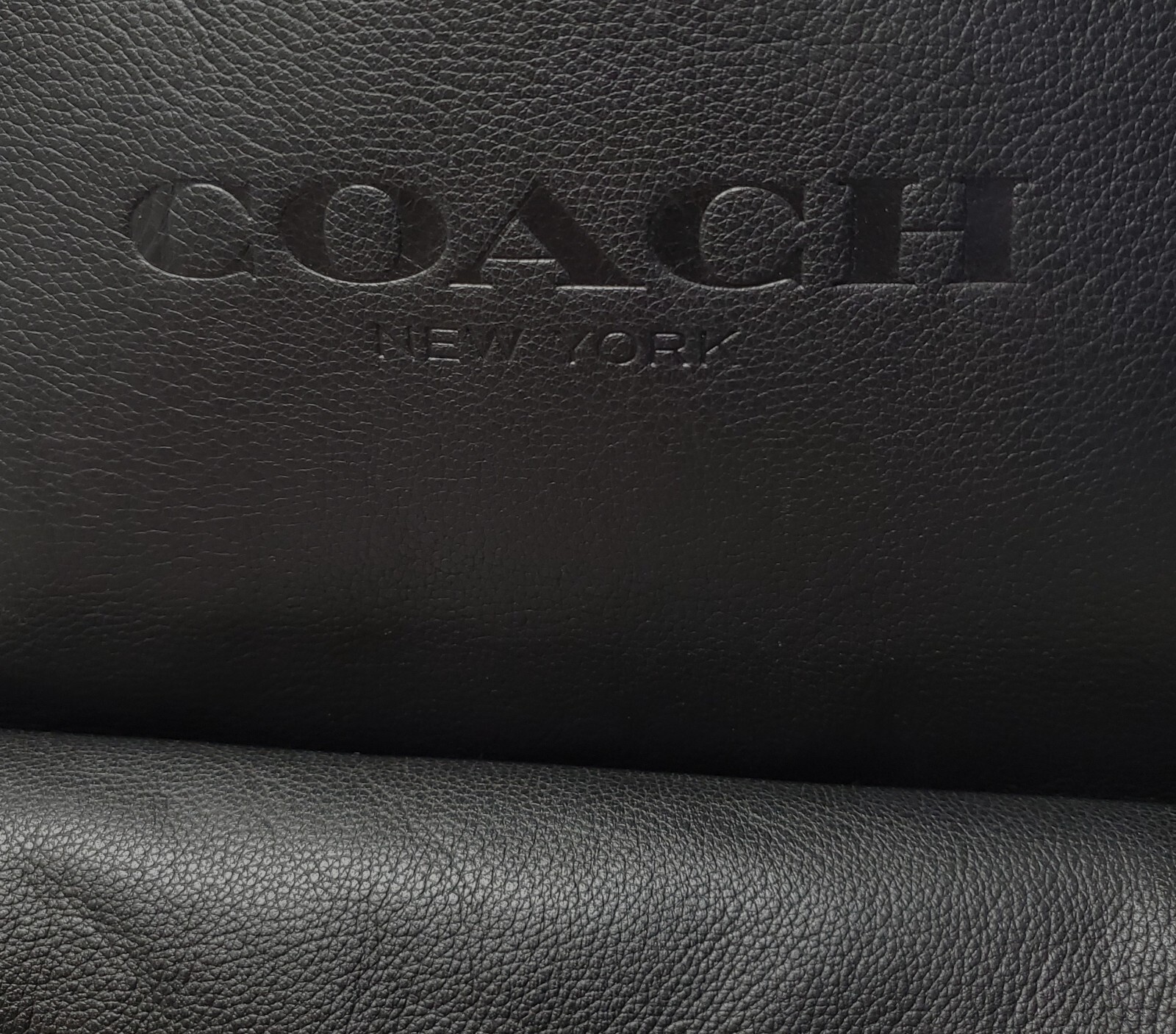 Coach Charles Black Pebbled Leather Laptop Backpack Work Travel NWT $550 F24650