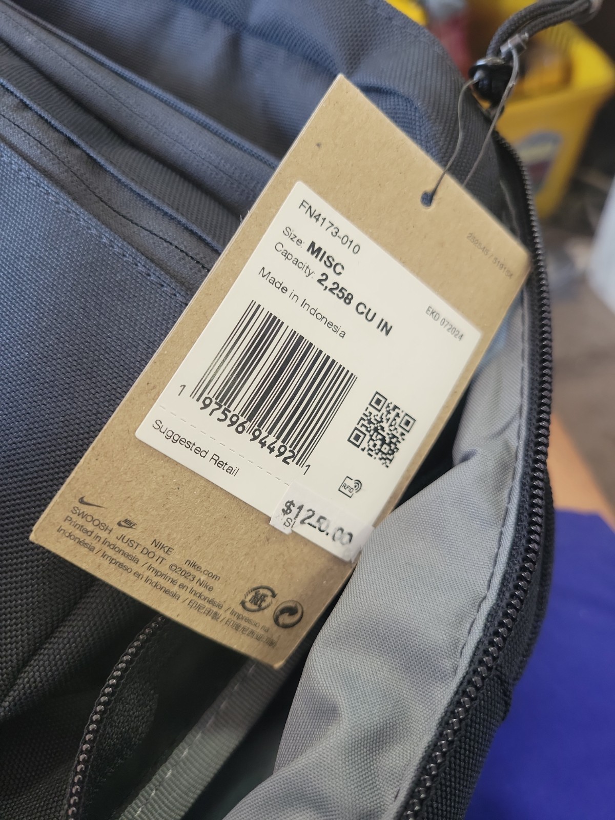 Nike Utility Elite 2.0 Backpack (37L) Black White Large New With Tags FN4173-010